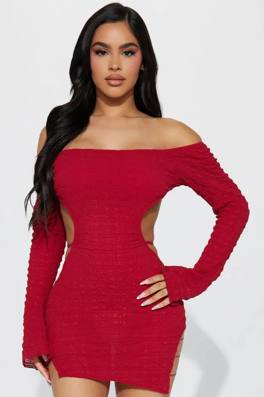 Julia Micro Mini Dress - Red sold by Fashion Nova