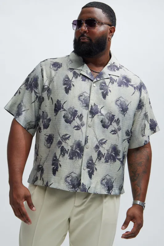 Carbone Textured Shirt - Olive sold by Fashion Nova