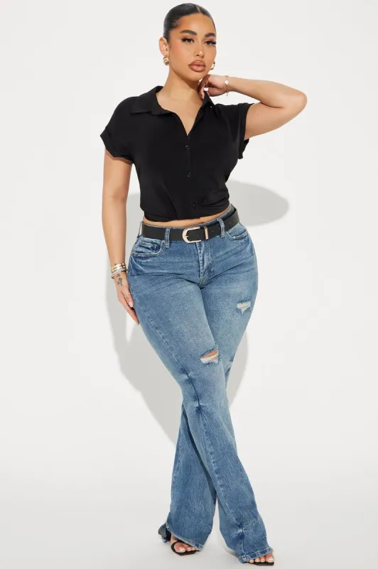 Baddest One Around Bootcut Jeans - Medium Wash sold by Fashion Nova