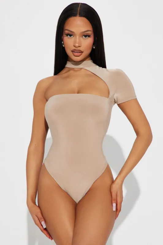 Do It Better Bodysuit - Taupe sold by Fashion Nova