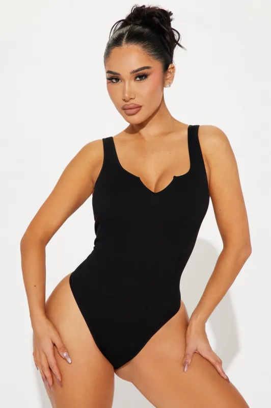 That's My Type Seamless Bodysuit - Black sold by Fashion Nova