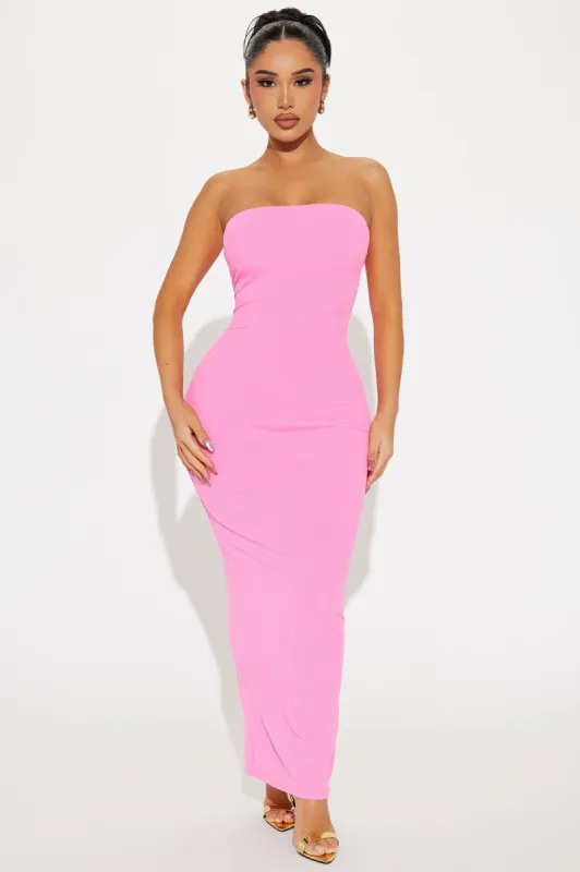 Tallulah Ribbed Maxi Dress - Hot Pink sold by Fashion Nova