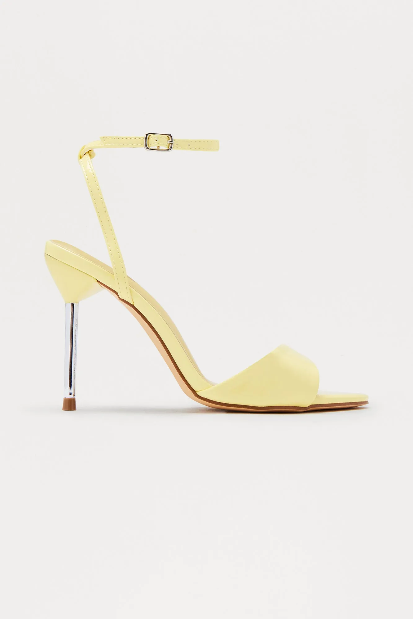 Annabeth Faux Patent Pointed Toe Heels - Yellow sold by Fashion Nova