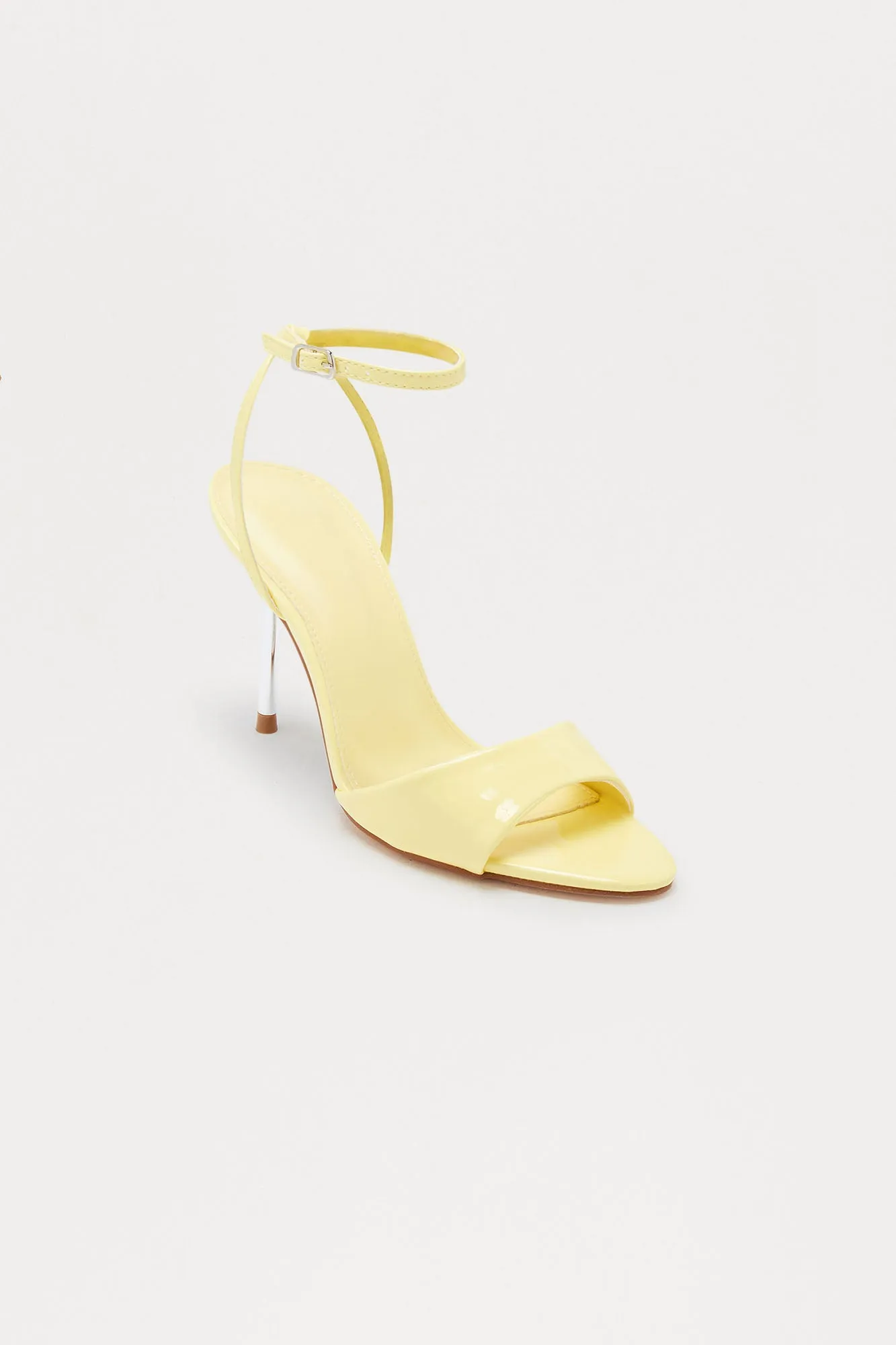 Annabeth Faux Patent Pointed Toe Heels - Yellow sold by Fashion Nova product image thumbnail 3