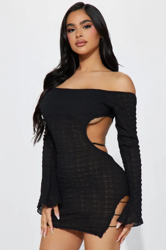 Julia Micro Mini Dress - Black sold by Fashion Nova