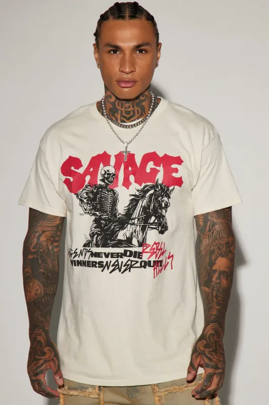 Rebel Hills Local Short Sleeve Tee - Off White sold by Fashion Nova