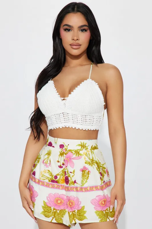 My Vacation Spot Short Set - Ivory sold by Fashion Nova