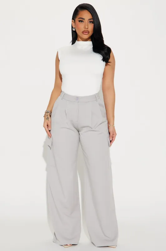 Can't Tell Me Nothin Trouser - Grey sold by Fashion Nova