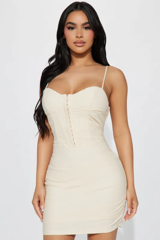Kaela Mini Dress - Cream sold by Fashion Nova