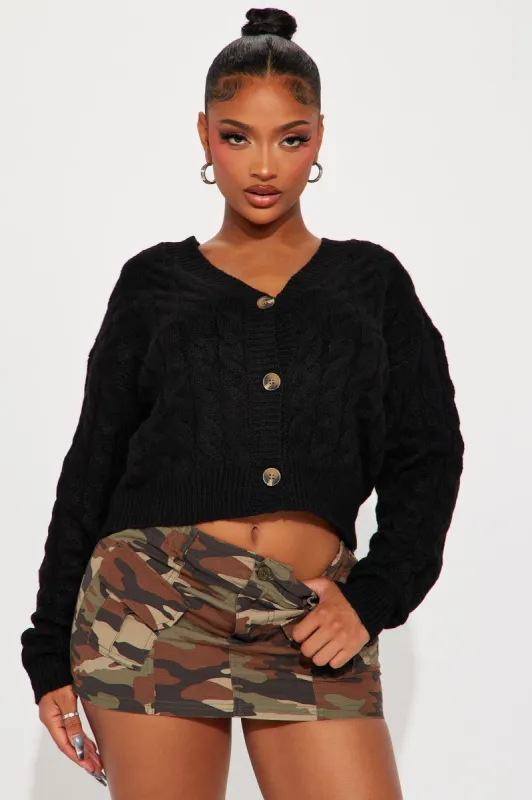 Good Girl Cardigan - Black sold by Fashion Nova
