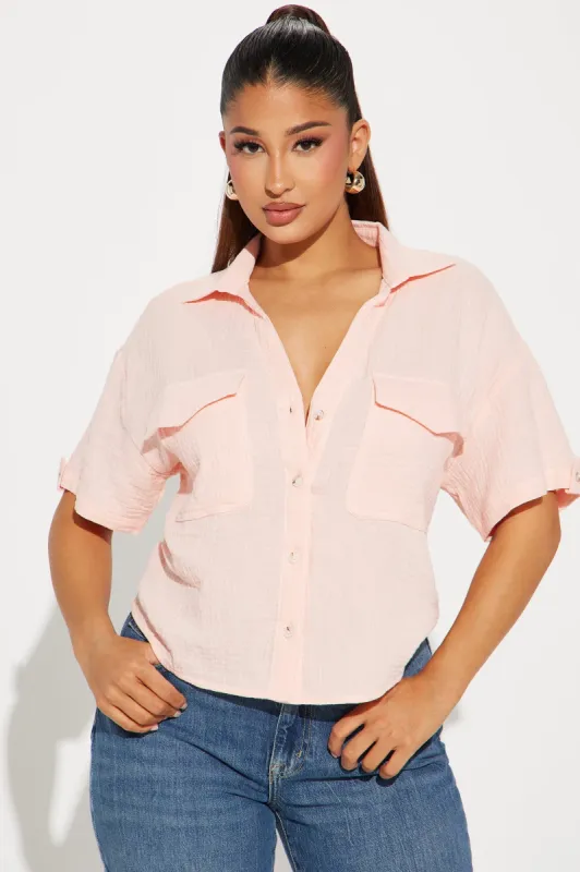 Mae Shirt - Coral sold by Fashion Nova