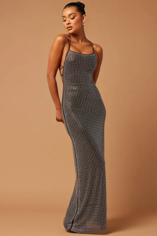 Jordyn Embellished Gown - Black sold by Fashion Nova