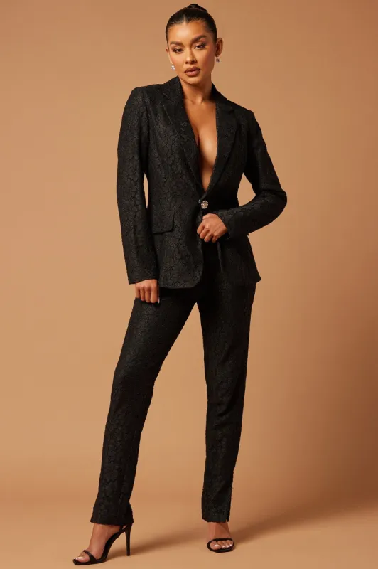 Melanie Lace Pant Set - Black sold by Fashion Nova
