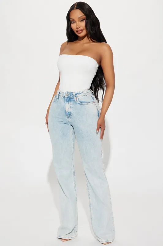 Big Reveal Flare Jeans - Vintage Wash sold by Fashion Nova