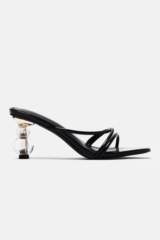 Stay Calling Me Heeled Sandals - Black sold by Fashion Nova
