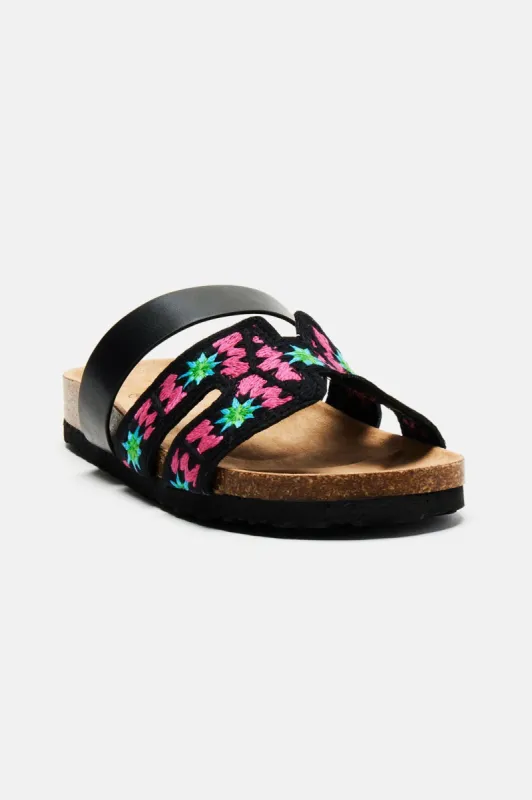 Wavy Days Sandals - Black sold by Fashion Nova