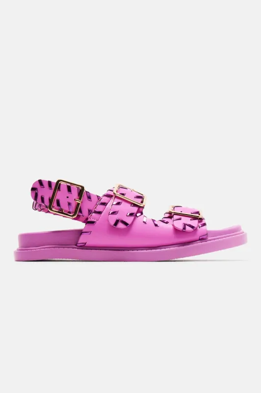 Kiya Flat Sandals - Pink sold by Fashion Nova
