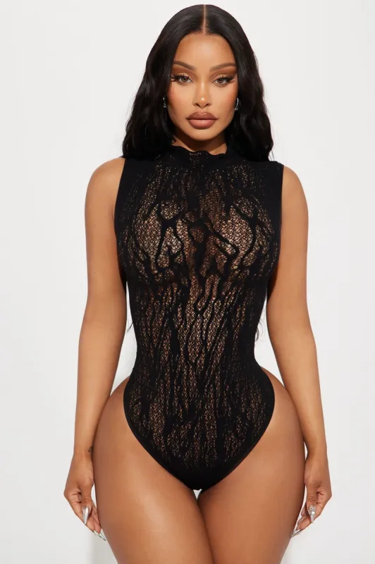 Baddie Fever Seamless Bodysuit - Black sold by Fashion Nova
