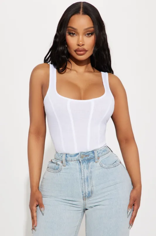Everyday Slay Tank Top - White sold by Fashion Nova