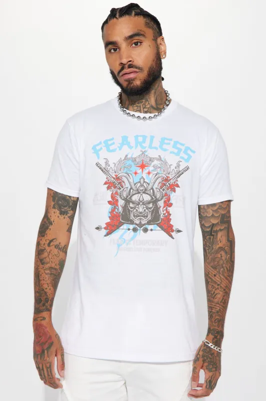 Fear Is Temporary Short Sleeve Tee - White sold by Fashion Nova