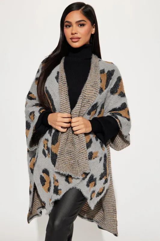 Cheetah Love Babe Rowana - Grey sold by Fashion Nova