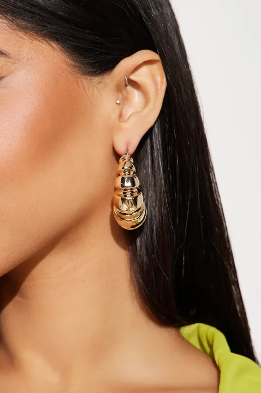 So Over It Earrings - Gold sold by Fashion Nova