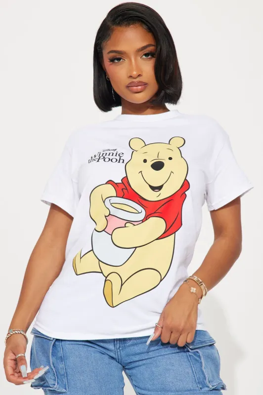 Winnie The Pooh Graphic Tshirt - White sold by Fashion Nova