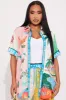 Paradise Inn Satin Pant Set - Multi Color sold by Fashion Nova