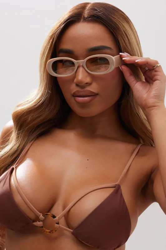 Posh Lifestyle Sunglasses - Nude sold by Fashion Nova