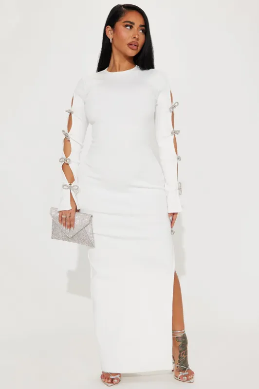 Lucia Bandage Maxi Dress - White sold by Fashion Nova