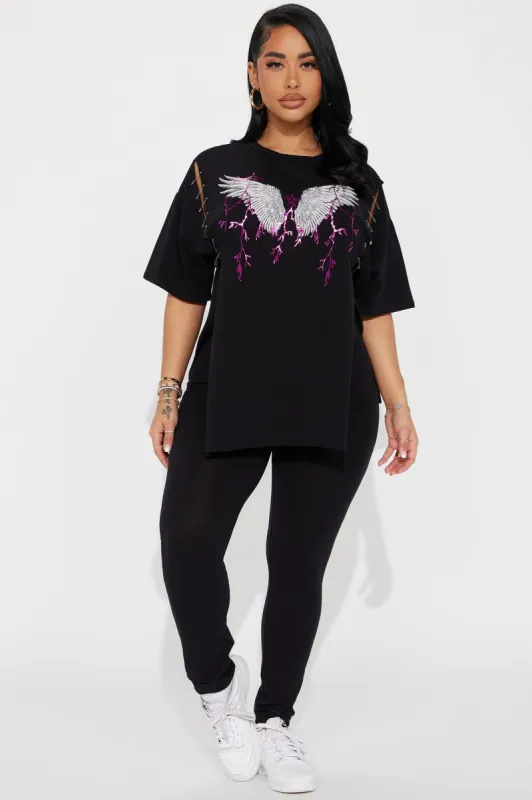 More To Give Legging Set - Black sold by Fashion Nova