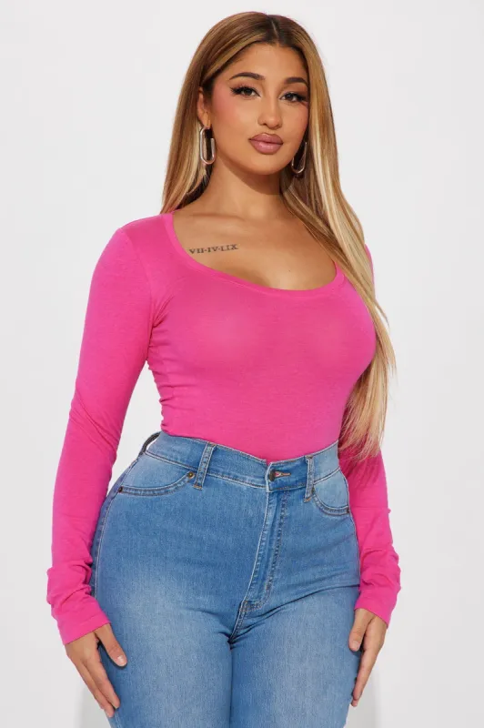 Briana Long Sleeve Top - Berries sold by Fashion Nova