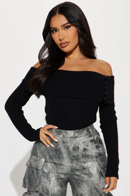 See You Again Off Shoulder Top - Black sold by Fashion Nova