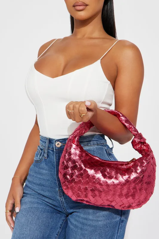 Hard Knot To Notice Handbag - Fuchsia sold by Fashion Nova