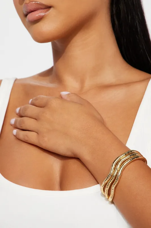 Back For You Bracelet Set - Gold sold by Fashion Nova