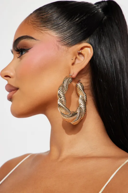 Paris Lady Earrings - Gold sold by Fashion Nova