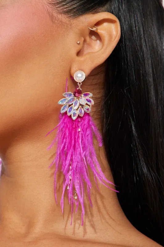Festive Babe Earrings - Pink sold by Fashion Nova