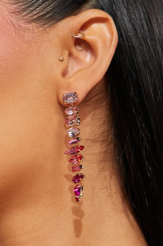 Lust Or Love Earrings - Pink/combo sold by Fashion Nova
