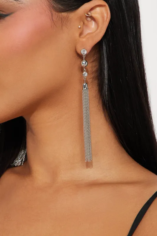 Smooth Flow Earrings - Silver sold by Fashion Nova