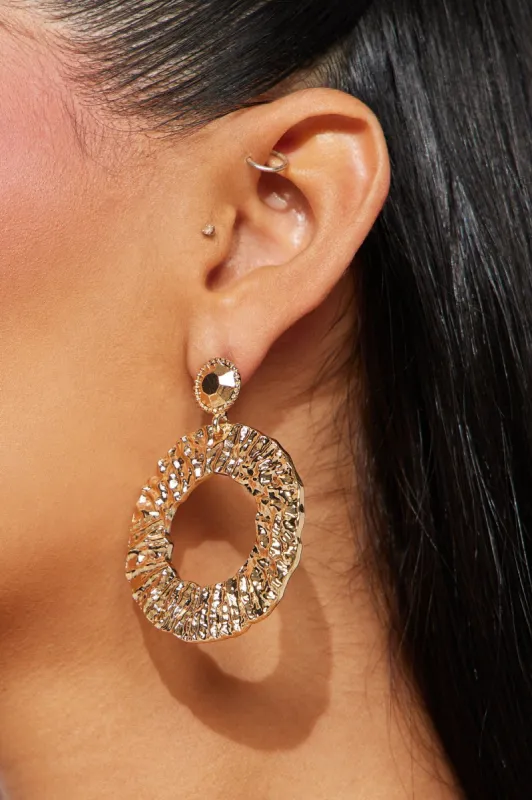 On A Getaway Earrings - Gold sold by Fashion Nova