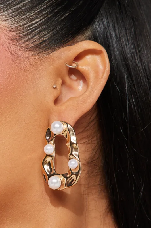 Ocean Treasure Earrings - Gold sold by Fashion Nova