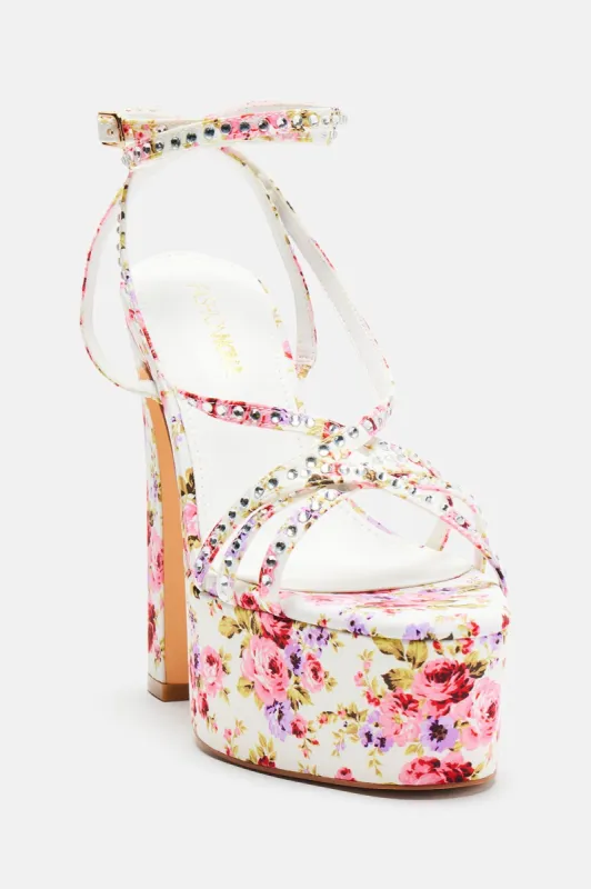 Just You And I Platform Heeled Sandals - Multi Color sold by Fashion Nova