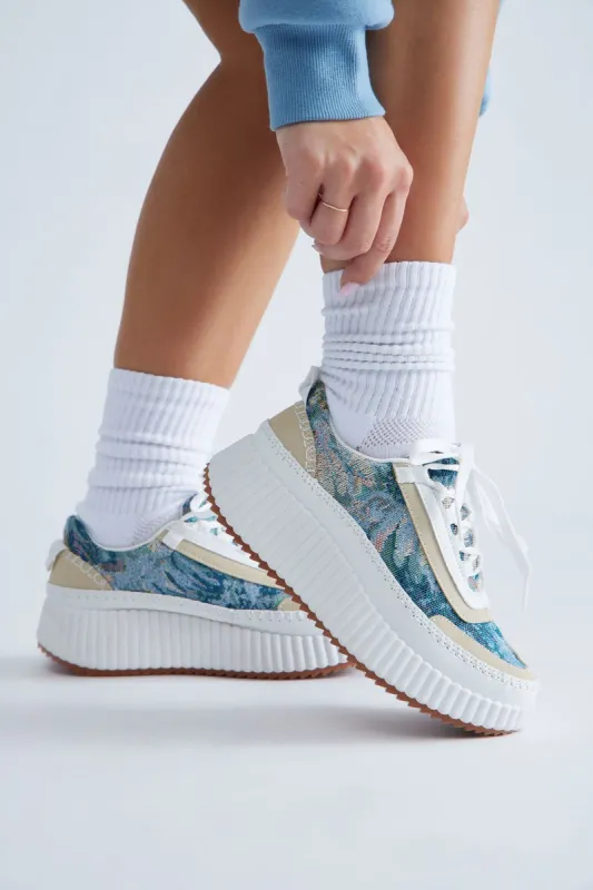 New Lover Sneakers - Blue/combo sold by Fashion Nova