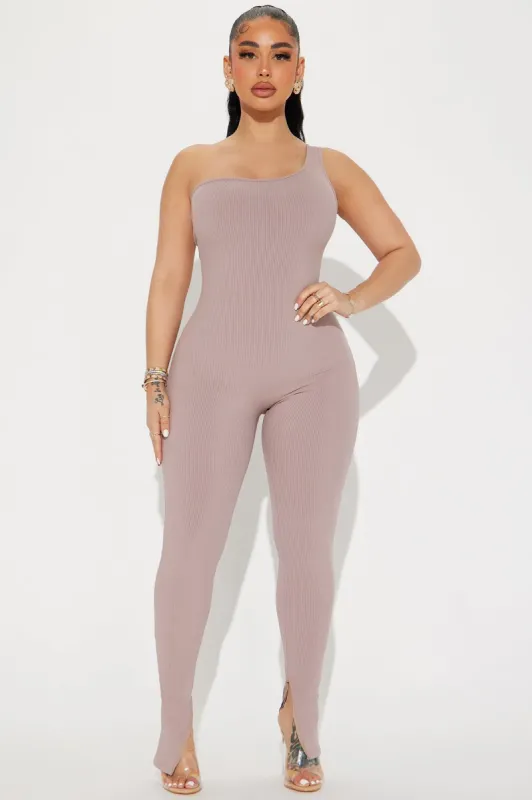 Jeni Snatched Jumpsuit - Sand sold by Fashion Nova