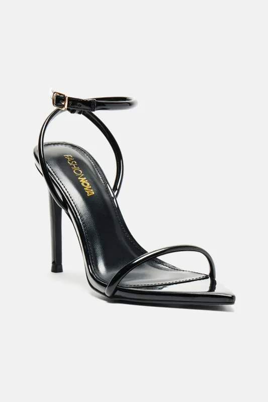 Take Me Places Heeled Sandals - Black sold by Fashion Nova