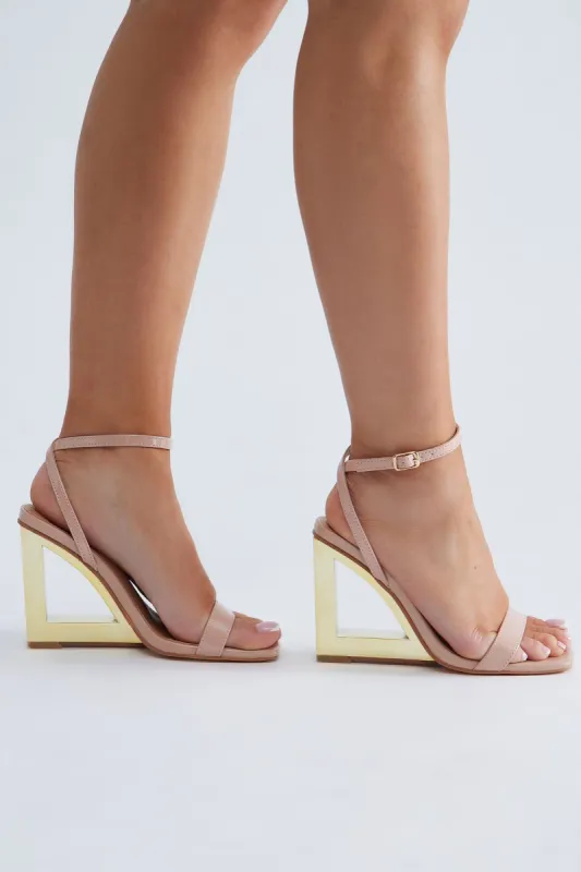 Flipped Switch Novelty Wedges - Nude sold by Fashion Nova