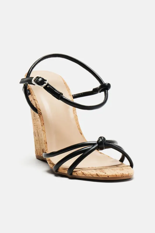 Kerry Wedges - Black sold by Fashion Nova