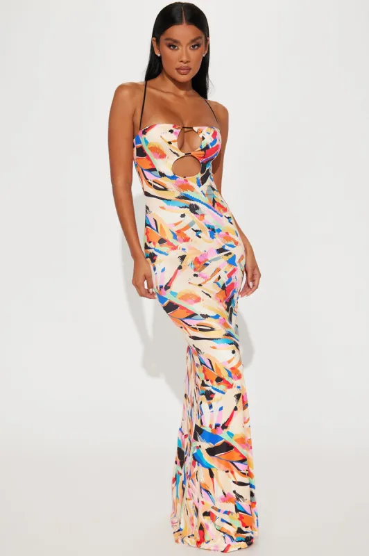 Your Art Fest Maxi Dress - Multi Color sold by Fashion Nova