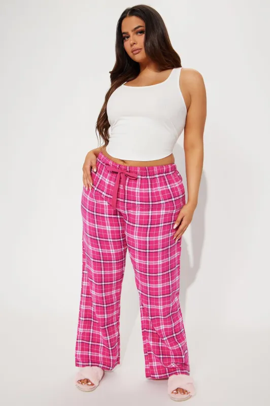 Chill Mode Flannel PJ Pants - Hot Pink sold by Fashion Nova