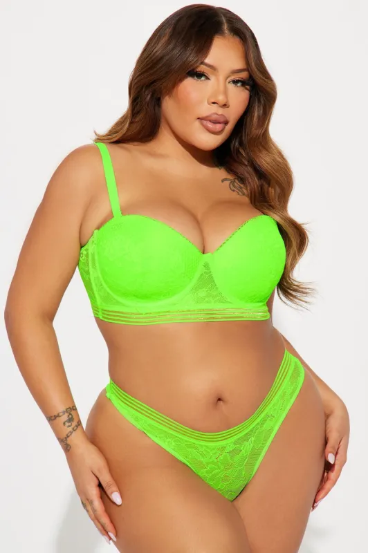Keep You Around Lace 2 Piece Set - Lime sold by Fashion Nova